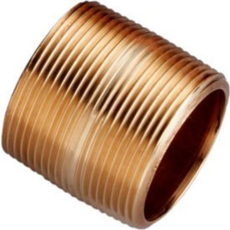 MERIT BRASS 1 In. X 1-1/2 In. Lead Free Seamless Red Brass Pipe Nipple - 140 PSI - Sch. 40 - Domestic 2016-001